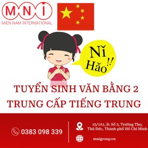 tuyển sinh văn bằng 2 trung cấp tiếng trung